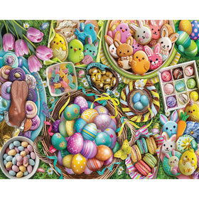 White Mountain Easter collage puzzle 1000 pieces for family fun
