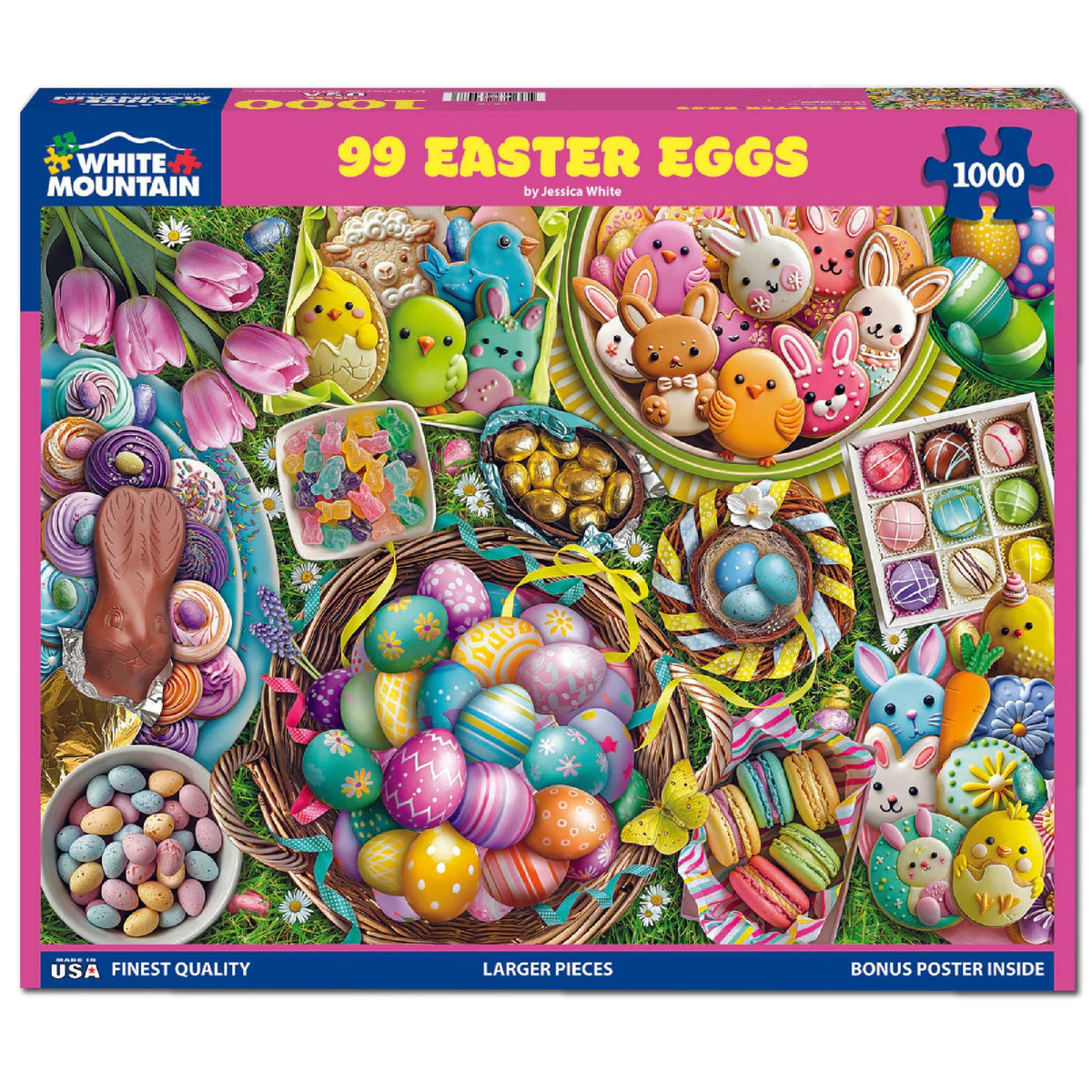 White Mountain Easter collage puzzle 24x30 size for a challenging afternoon