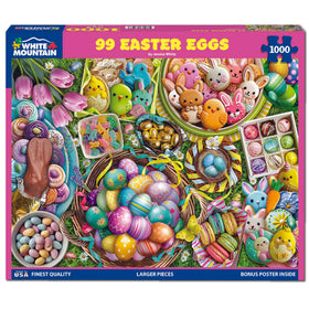 White Mountain Easter collage puzzle 24x30 size for a challenging afternoon