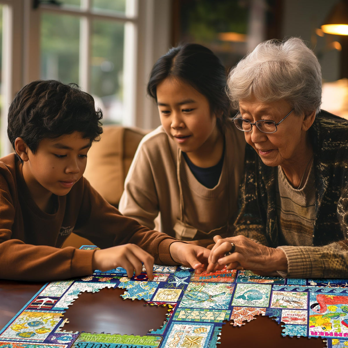 White Mountain Family-friendly puzzle—great activity for weekends with kids and friends.