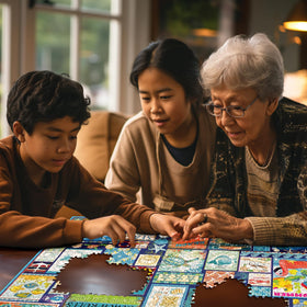 White Mountain Family-friendly puzzle—great activity for weekends with kids and friends.