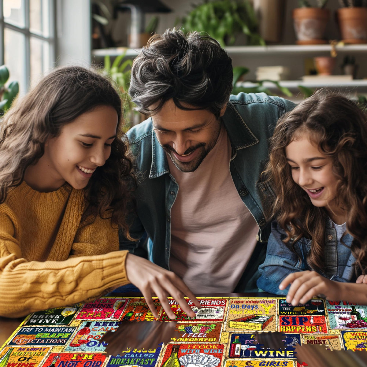 White Mountain I Love Wine puzzle ideal for family game night and shared moments.