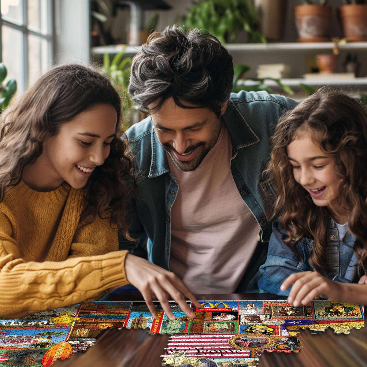 White Mountain precision-cut puzzle pieces enable smooth fitting during your session