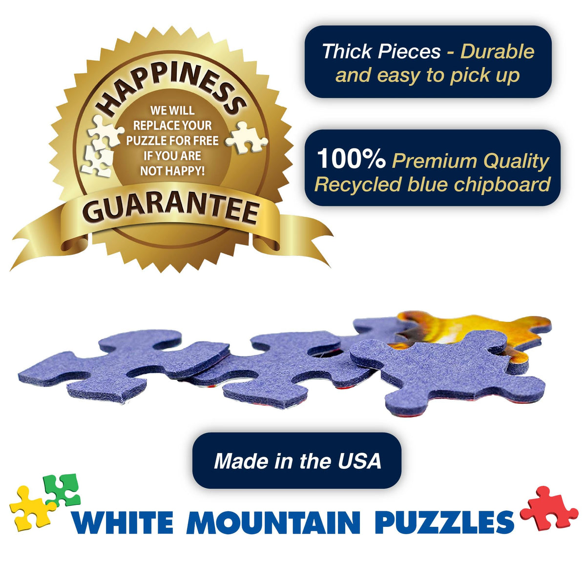 White Mountain finished size 24x30 inches offers a striking wall-ready display.
