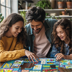 White Mountain Finished size 24x30 puzzle—display-worthy art once completed.