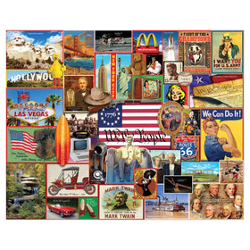 White Mountain golden-age Hollywood artwork with vibrant scenes for nostalgic family time