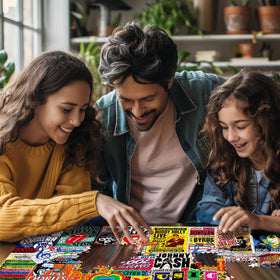 White Mountain I Love Music puzzle encouraging family game night with shared activity