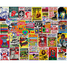 White Mountain I Love Music puzzle large pieces designed for easy handling