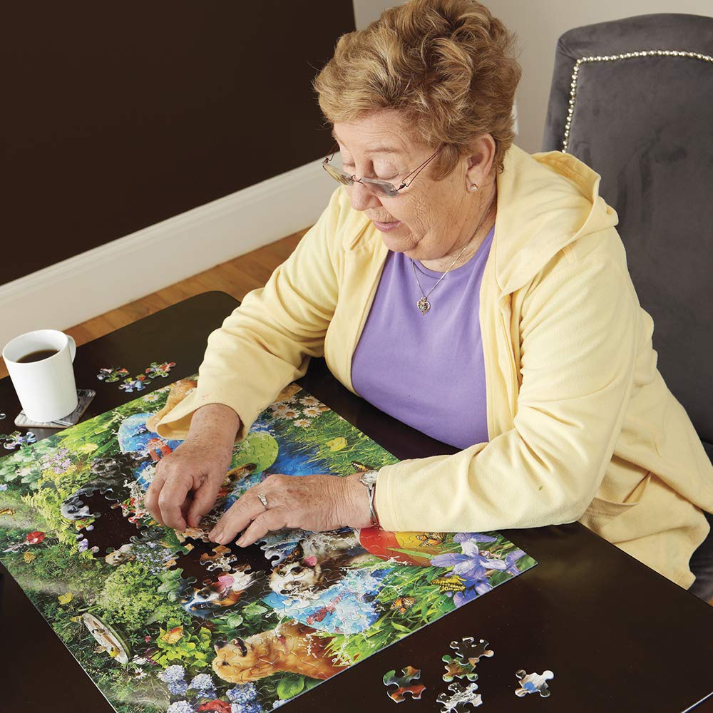 White Mountain I Love Texas interlocking pieces demonstrating puzzle quality and fit