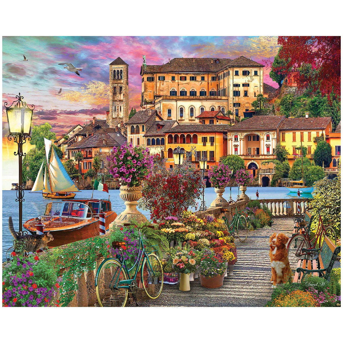 White Mountain Italian Promenade 1000-piece puzzle for family nights