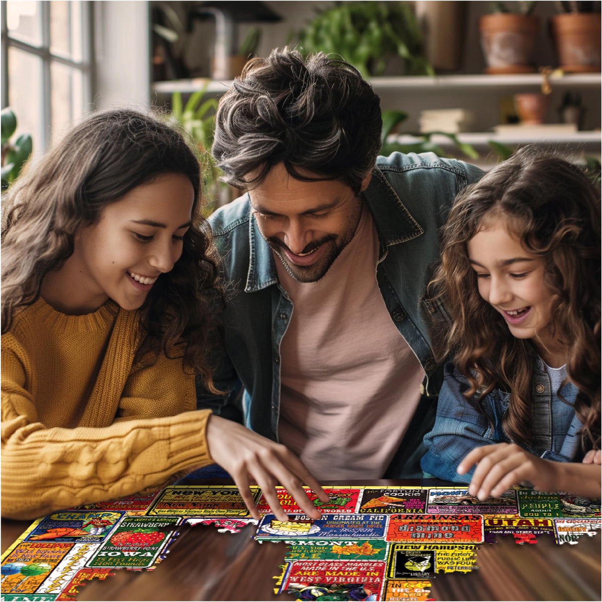 White Mountain large-piece-puzzle-24x30-1000pc offers easier handling and a satisfying finish.
