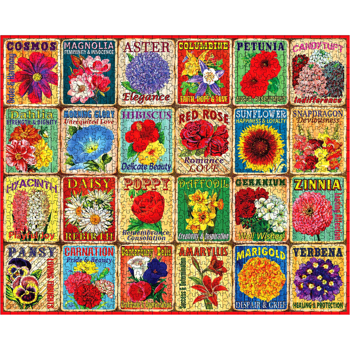 White Mountain large-piece puzzle 24x30: ideal for collaborative sessions