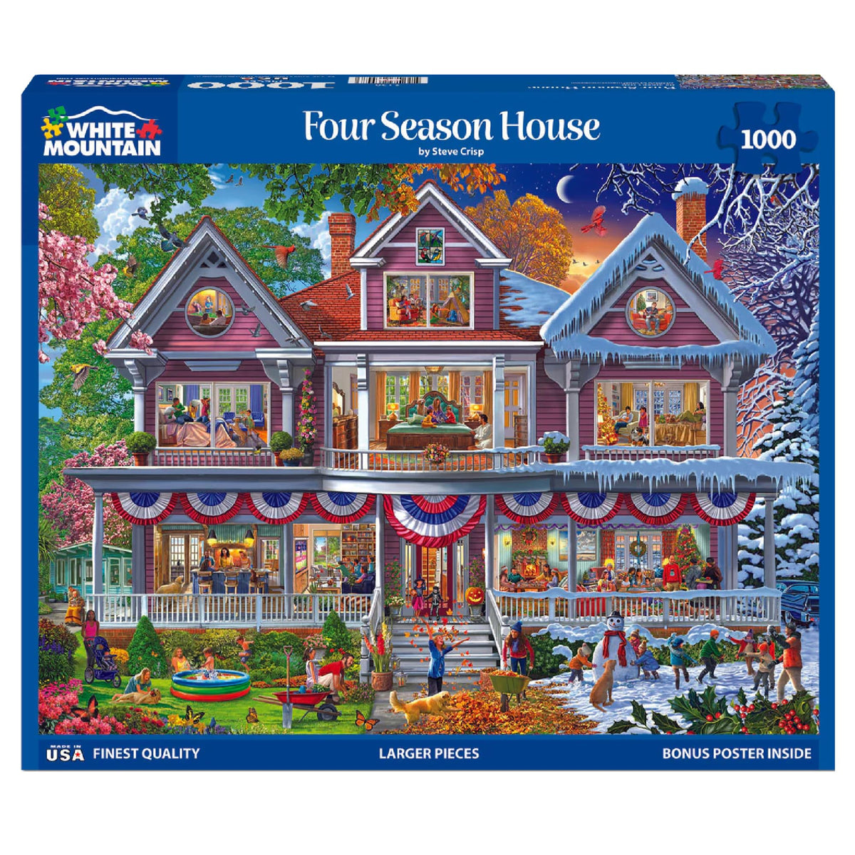 White Mountain large-piece puzzle designed for easy handling by all ages