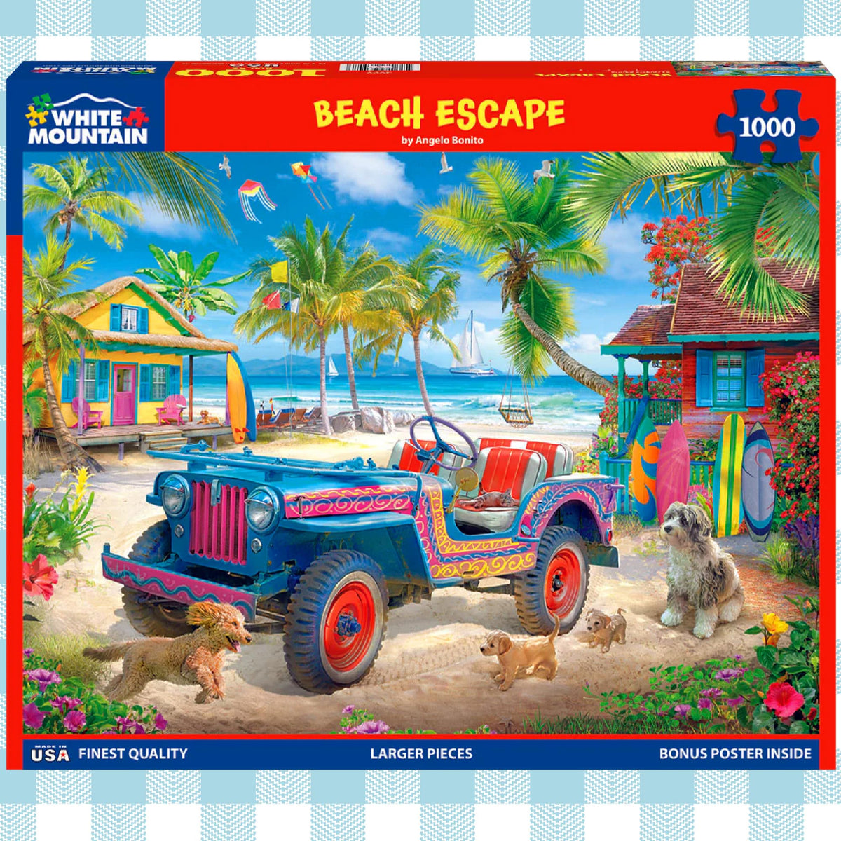 White Mountain large-piece puzzle designed for family fun and easy assembly