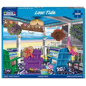 White Mountain large pieces puzzle easy to handle, ideal for kids and friends.