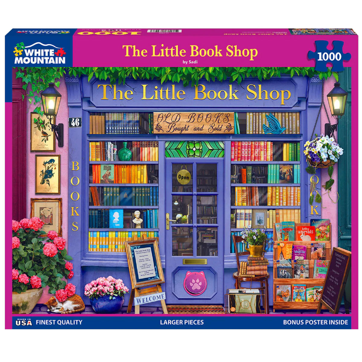 White Mountain Little Book Shop scene puzzle, ideal for cozy evenings