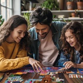 White Mountain USA-made puzzle with Happiness Guarantee for confident shopping.