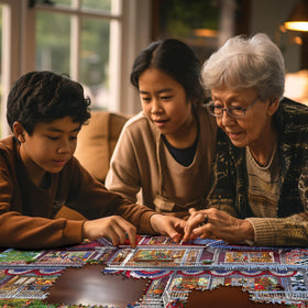 White Mountain USA-made puzzle with Happiness Guarantee