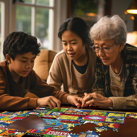 White Mountain made-in-usa puzzle with precision-cut pieces