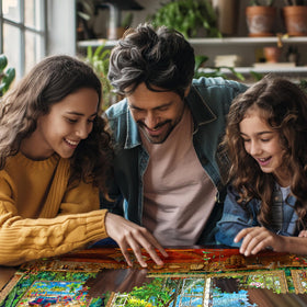 White Mountain USA-made puzzle emphasizing durable, high-quality manufacturing