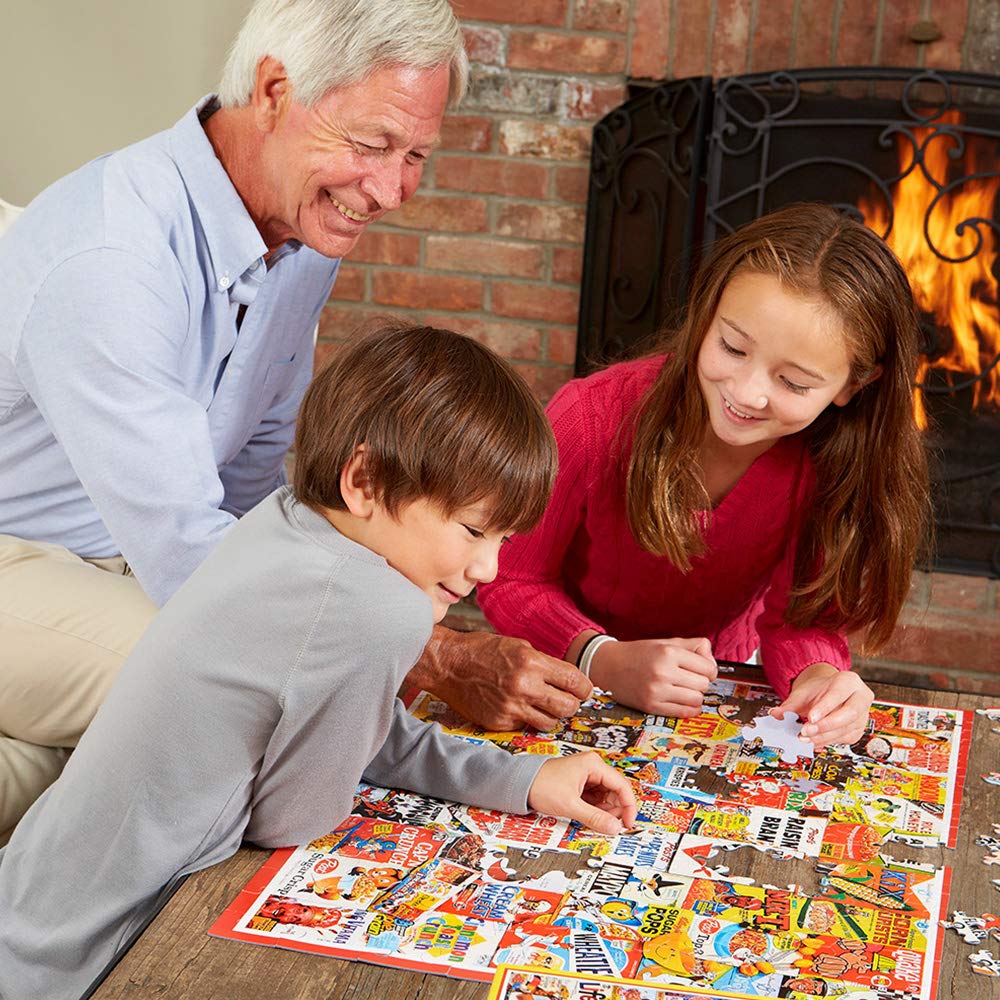 White Mountain made-in-USA puzzle emphasizes durable quality and domestic craftsmanship.
