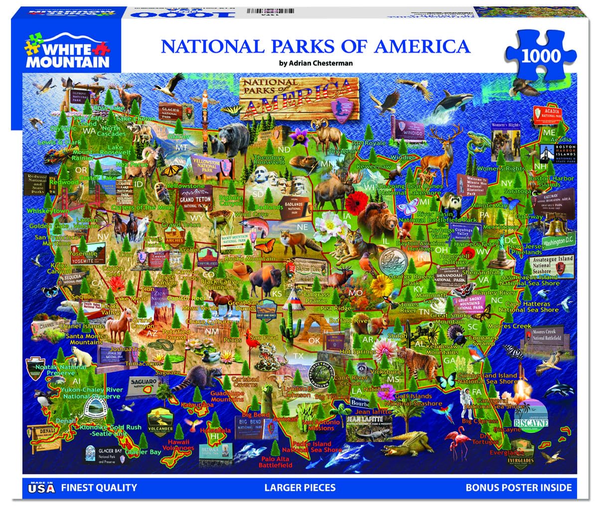 White Mountain puzzle Grand Canyon focus, ideal for family puzzle night