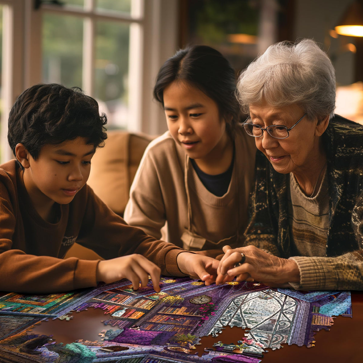 White Mountain Poster included guides puzzling progress with quick reference.
