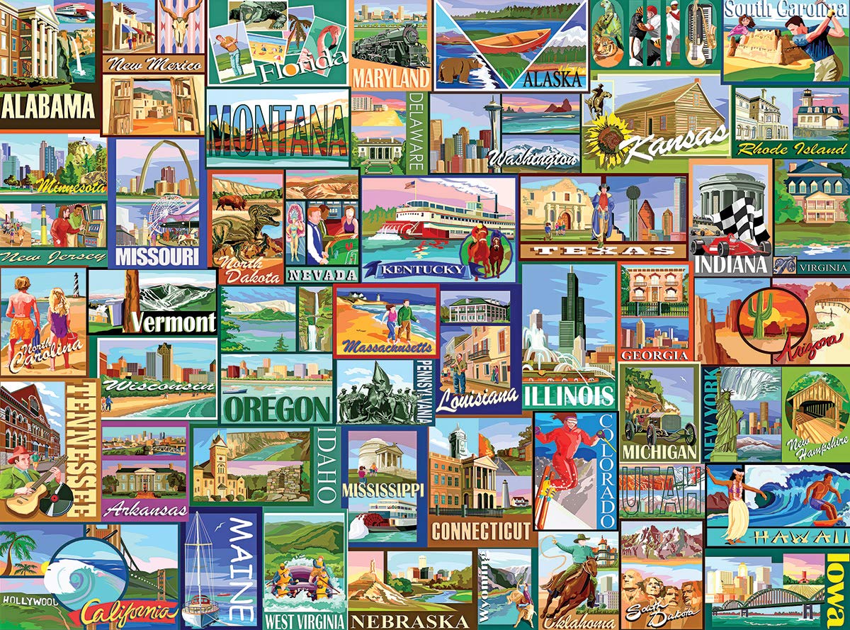 White Mountain poster-included puzzle reference aids smooth assembly and planning.