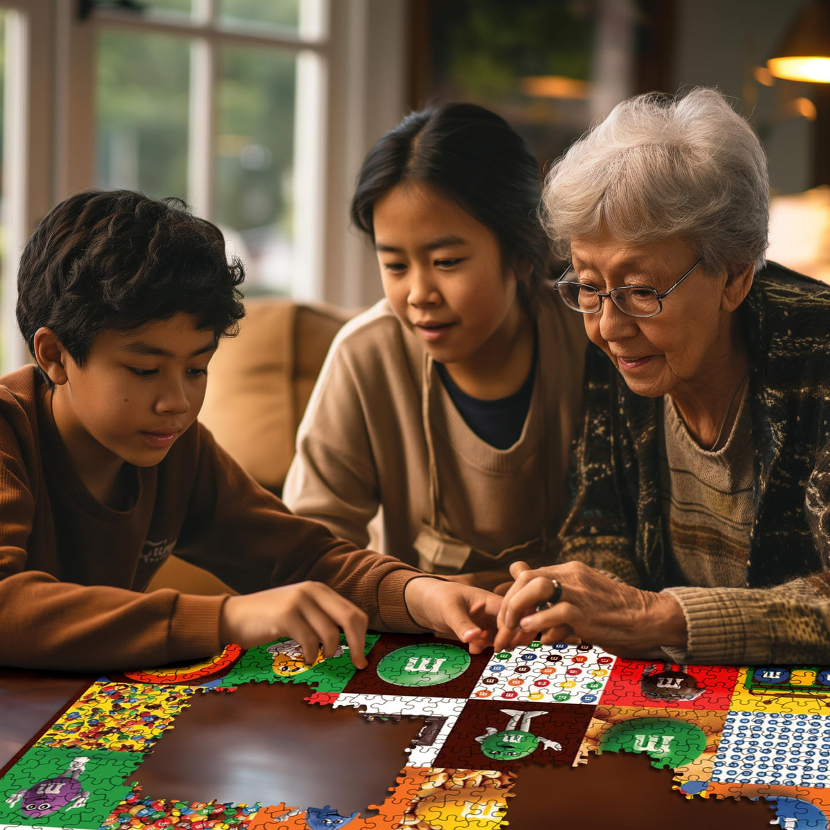 White Mountain precision-cut pieces ensure a snug fit and satisfying puzzle experience.