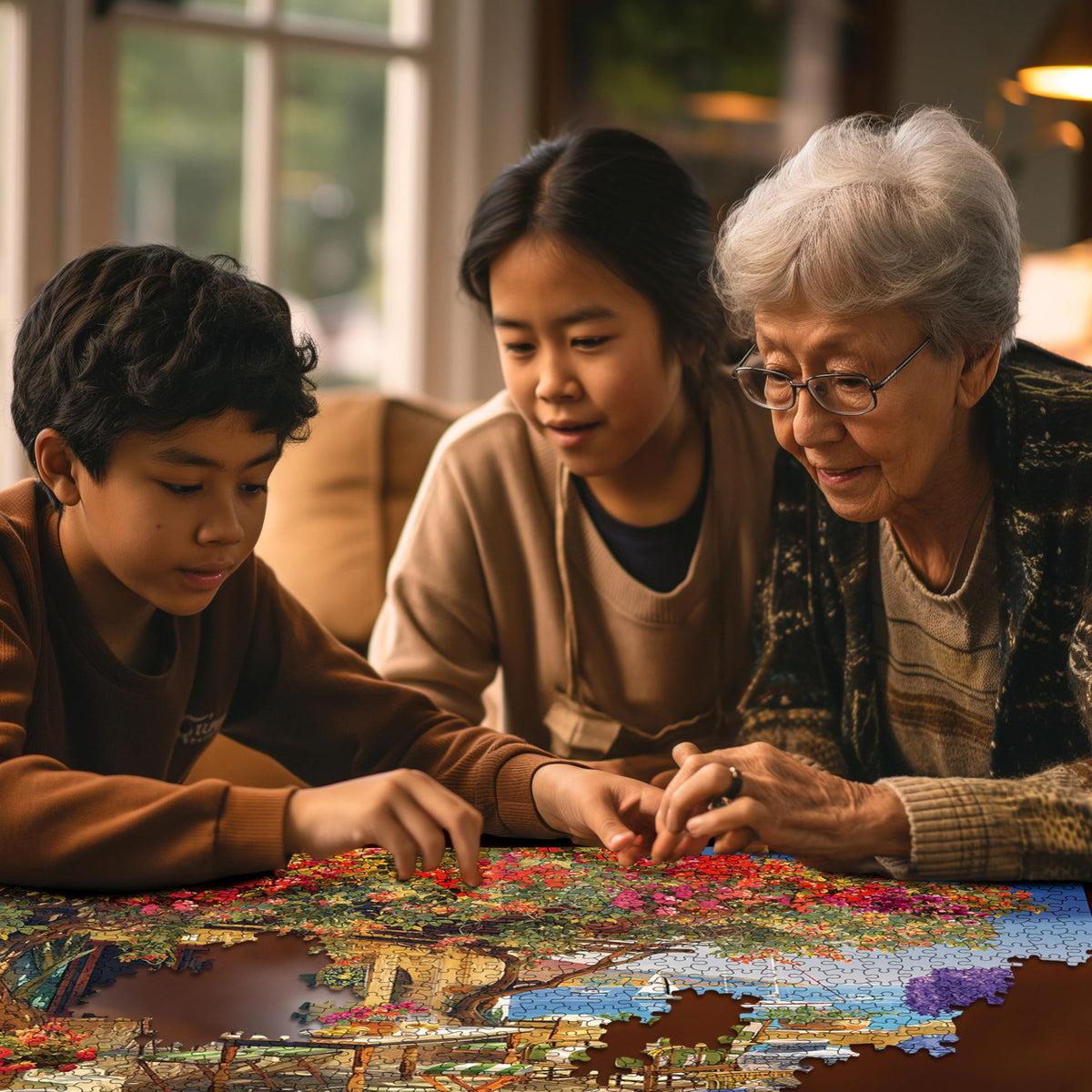 White Mountain Precision-Cut puzzle delivers snug piece fits at 24x30 finished size