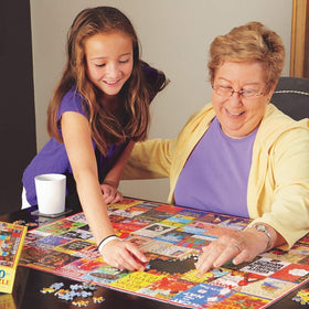 White Mountain precision-cut puzzle pieces fit smoothly for lasting assembly.