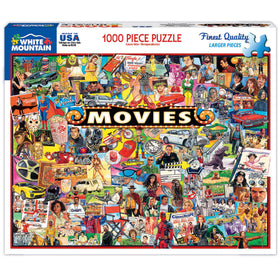 White Mountain large-piece puzzle with vivid movie scenes and easy handling.