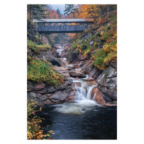 White Mountain Sentinel Pine Covered Bridge puzzle for family entertainment