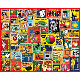 White Mountain Slang We Used puzzle cover art with retro slang