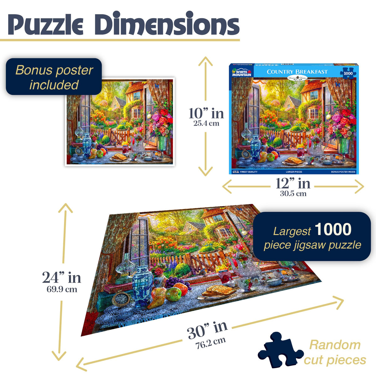 White Mountain spring-flowers large-pieces puzzle emphasizes easy handling and shared moments
