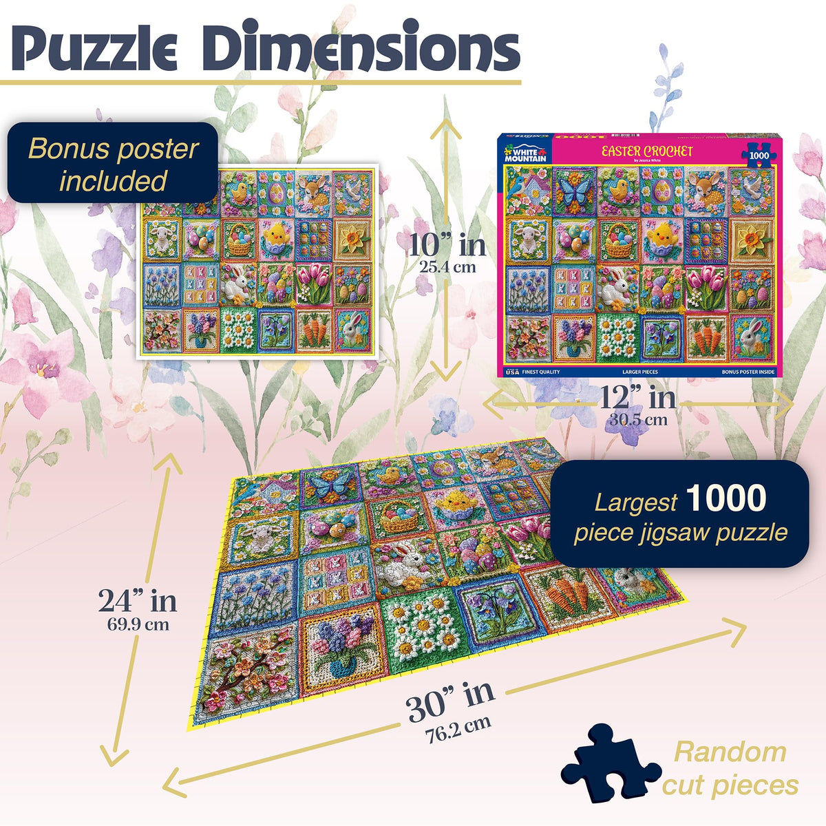 White Mountain spring collage puzzle shows bright colors for shared moments