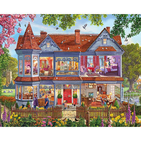White Mountain Spring House family-scene puzzle, ideal for cozy evenings with loved ones.