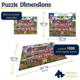 White Mountain Spring House green-fields puzzle, great for weekend relaxation.