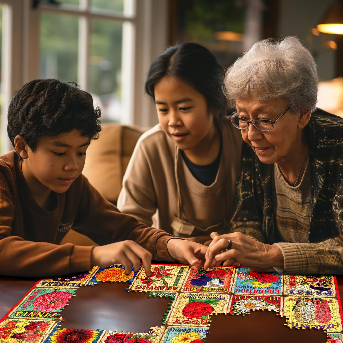 White Mountain USA-made puzzle with Happiness Guarantee