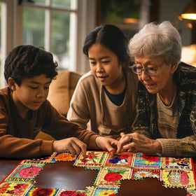White Mountain USA-made puzzle with Happiness Guarantee