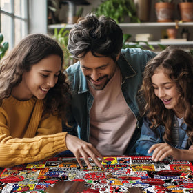 White Mountain USA-made puzzle with Happiness Guarantee.