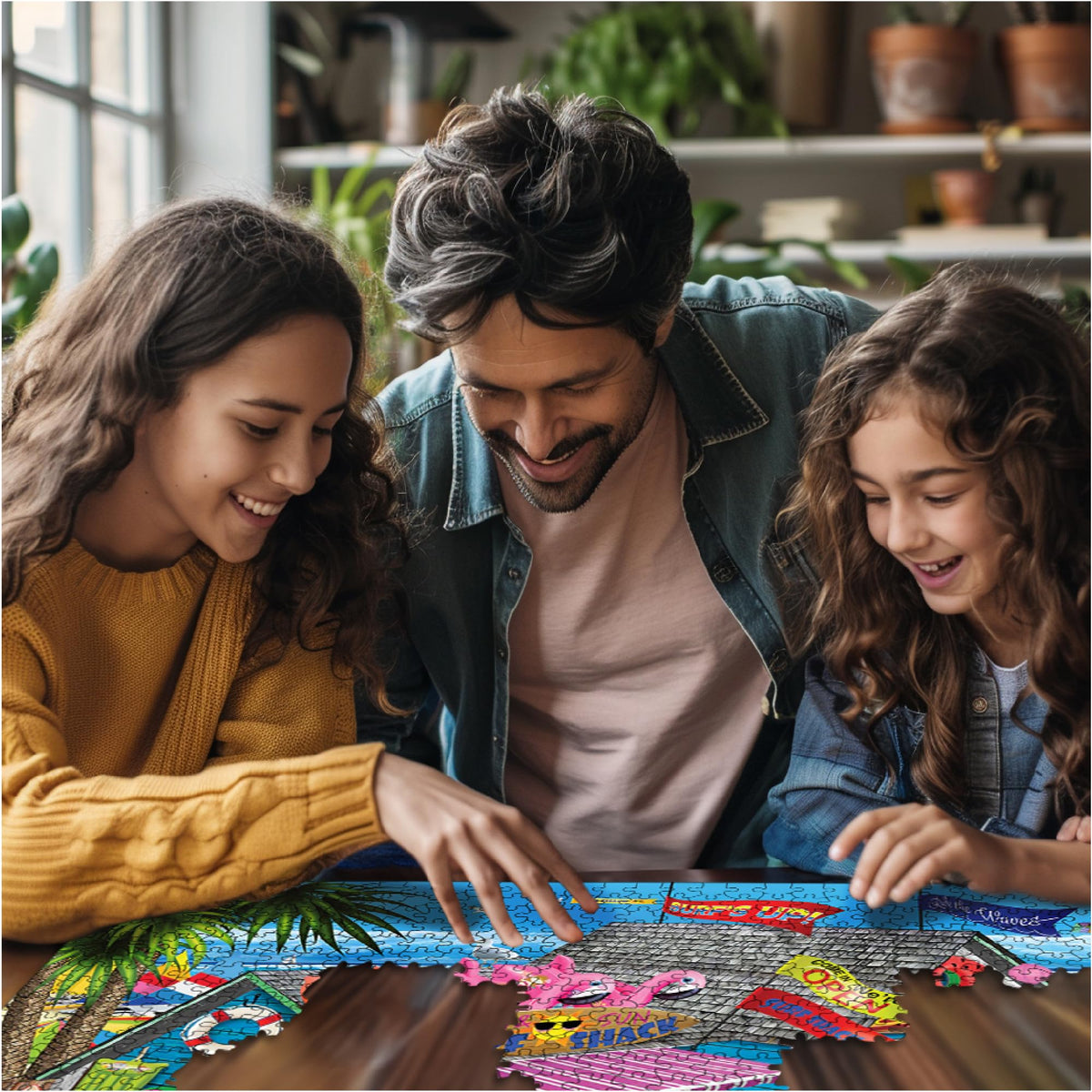 White Mountain USA-made puzzle with precision-cut pieces for a snug, easy-fit experience.