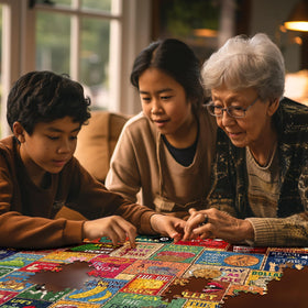 White Mountain USA-made puzzle showcases precise cuts and durability.
