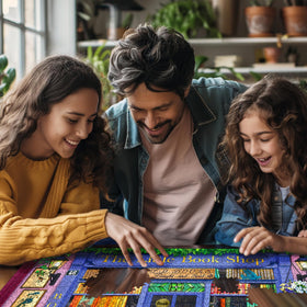 White Mountain USA-made puzzle with precise cuts and quality feel