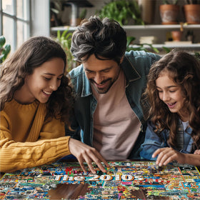 White Mountain USA-made puzzle with precise cuts and craftsmanship.