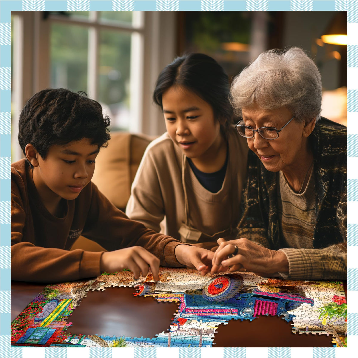 White Mountain USA-made puzzle with precision cuts for reliable fits