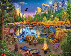 White Mountain Yosemite night scene puzzle for calming family nights