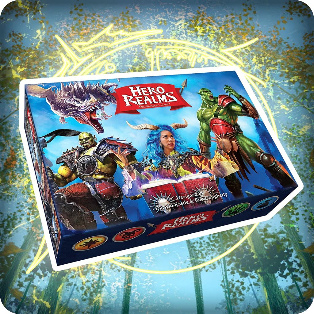 White Wizard Games' Hero Realms champion cards showcase powerful deck options.