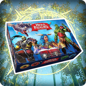 White Wizard Games' Hero Realms champion cards showcase powerful deck options.