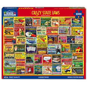 White Mountain 1000-piece large-piece puzzle offers easier handling for family game night